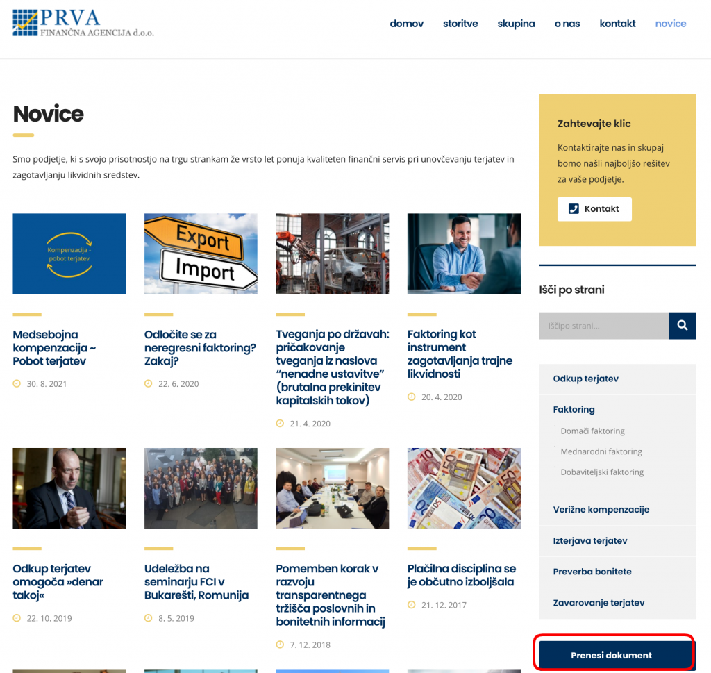 email novice prva fina.si